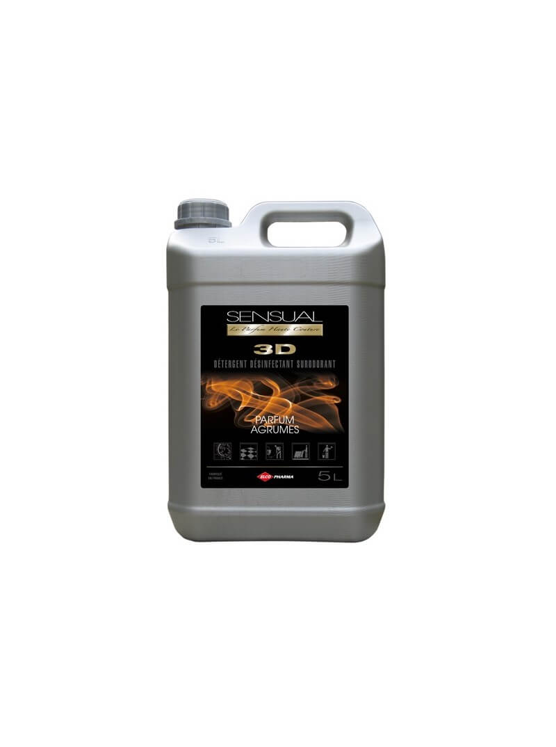 Détergent désinfectant surodorant SENSUAL 3D Agrumes bidon 5L