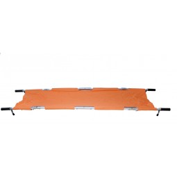 Brancard / civière orange compact et léger pliable en 4