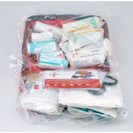 Trousse de secours souple vehicule rouge 5 personnes - RETIF