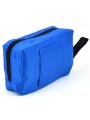 Trousse de secours zippée en toile bleue vide en tissu