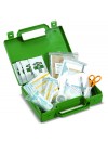 Trousse de secours bureau verte en plastique