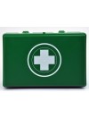 Trousse de premiers secours véhicule verte produits et notice inclus