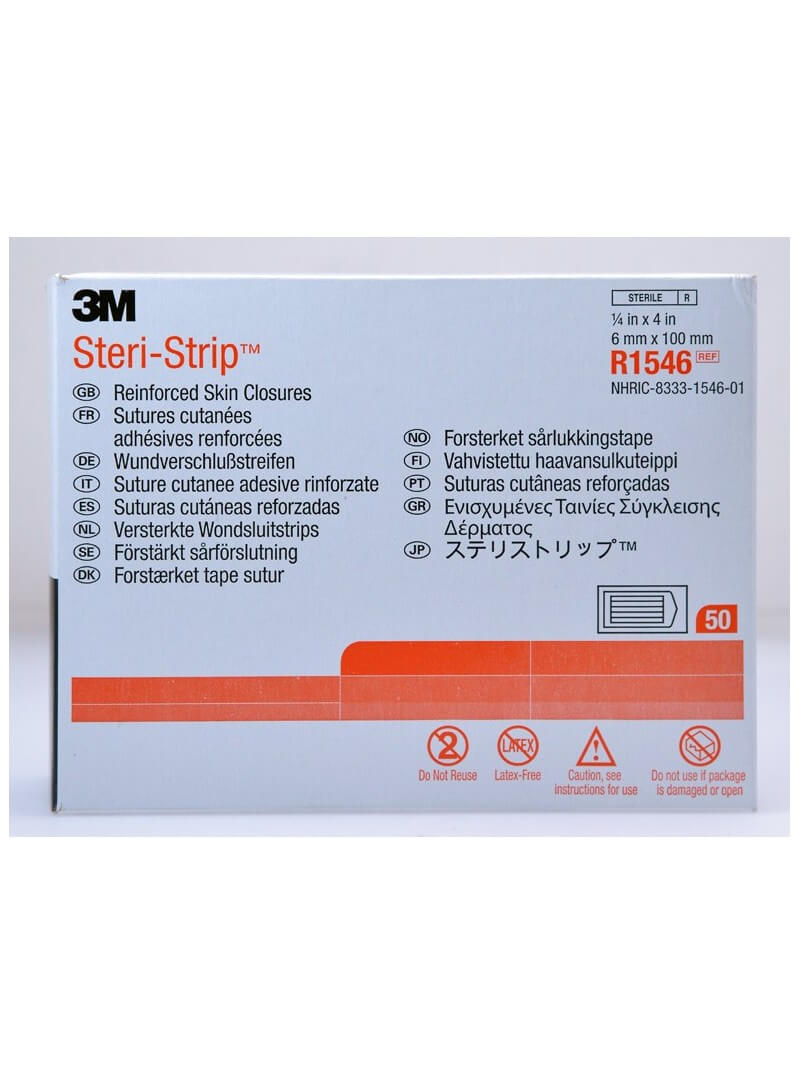 Sacht de 10 sutures adhésives 6x100mm STERI STRIP avec notice