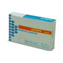 Boîte de 25 pansements plastique 7.2x1.9cm