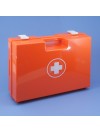 Trousse de secours vide rouge à poignée en ABS orange 400 x 300 x 150 mm