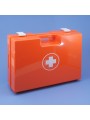 Trousse de secours vide rouge à poignée en ABS orange 400 x 300 x 150 mm