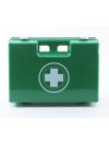 Trousse de secours ABS vide à poignée moulée taille 40 verte à copartiments de rangement