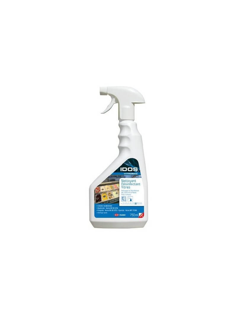 Nettoyant désinfectant IDOS VITROBAC contact alimentaire sans rinçage spray 750 ml