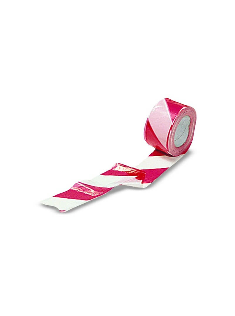 Ruban signalisation rouge & blanc 100m Ruban signalisation rouge & blanc 100m