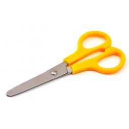 Ciseaux bouts ronds 12 cm jaune