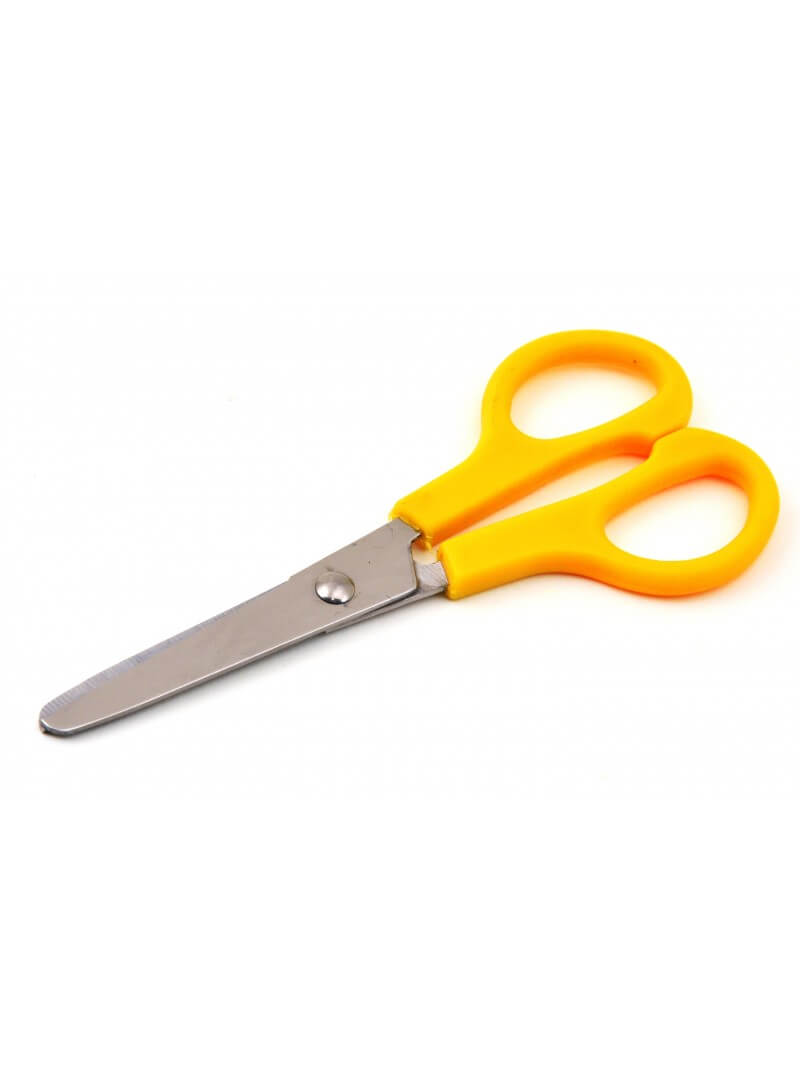 Ciseaux bouts ronds 12 cm jaune