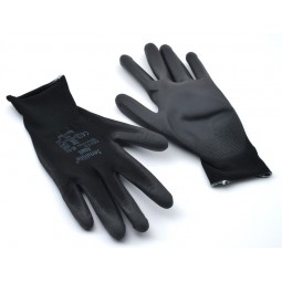 Gants de protection et de manipulation noirs - T.10