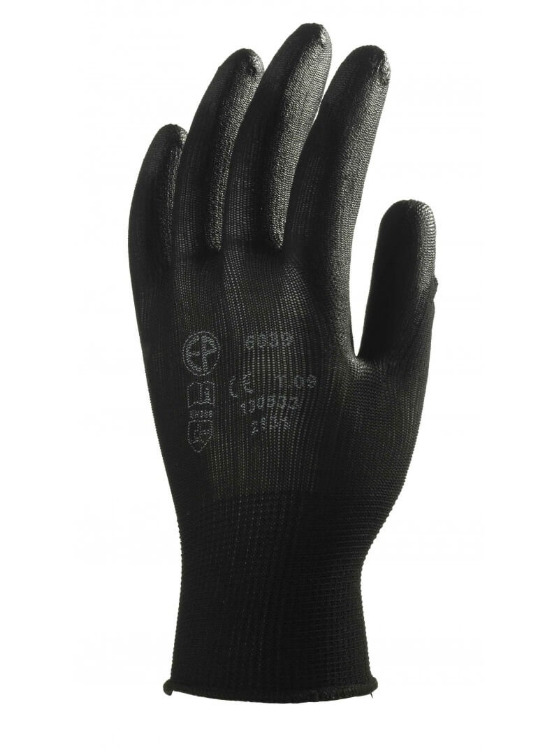 Gants de protection et de manipulation noirs - T.10