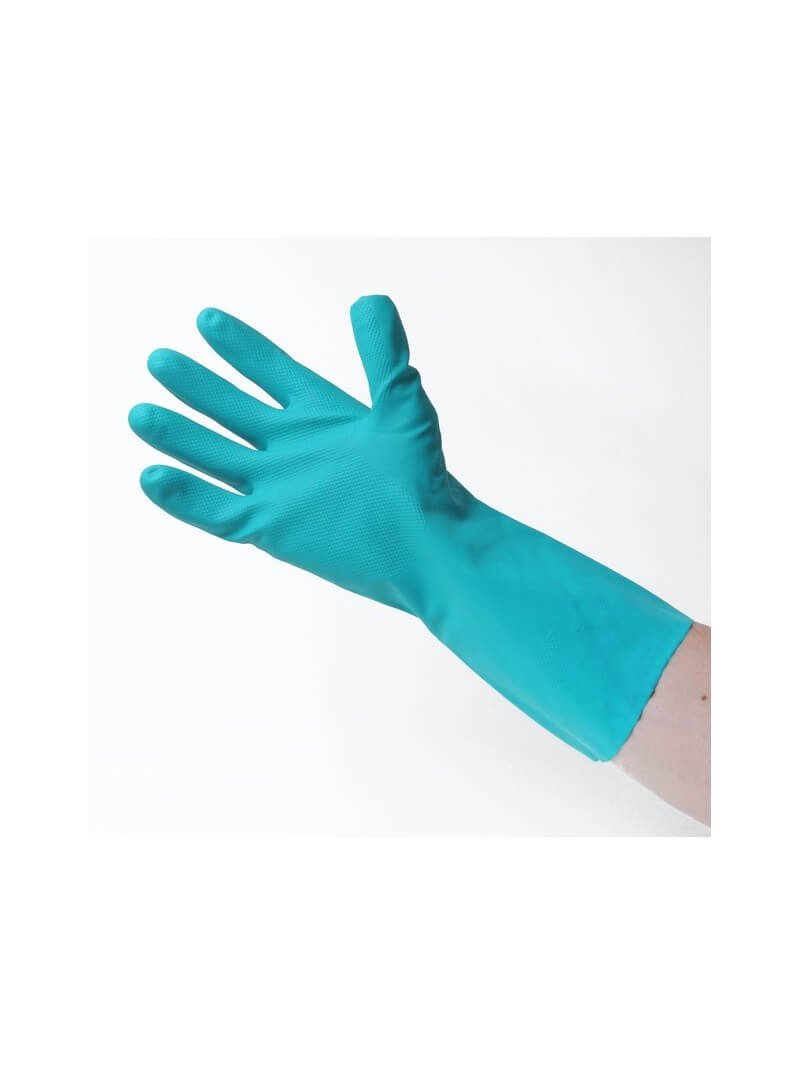 Gants nitrile résistants aux produits chimiques agréés contact alimentaire T.10,5