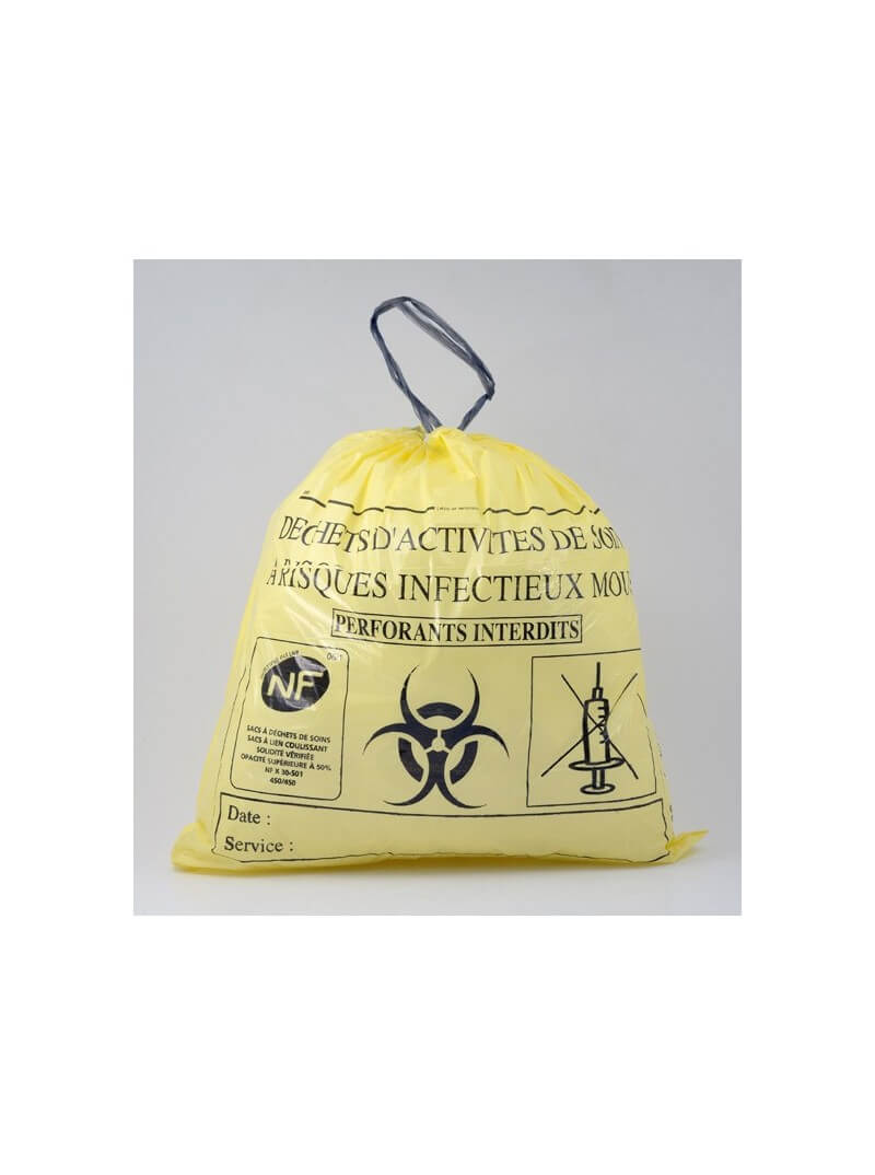 Sacs poubelle 20L pour DASRI jaune