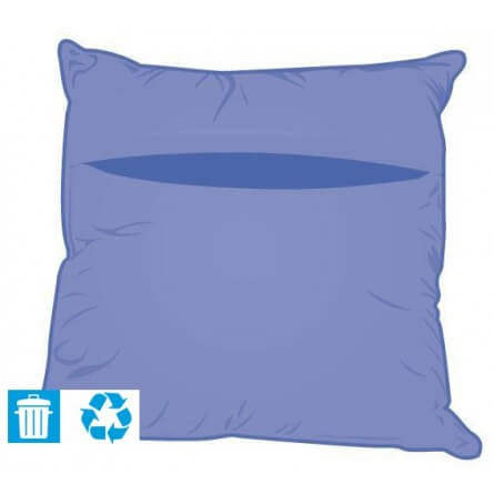 Taie d'oreiller jetable 60x60cm bleue marine Taie d'oreiller jetable 60x60cm bleue marine