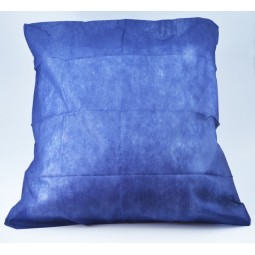 Taie d'oreiller bleue avec rabat CONFORT - 60x60cm