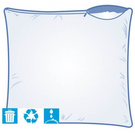 Renove oreiller jetable 60x60 cm blanc Renove oreiller jetable 60x60 cm blanc