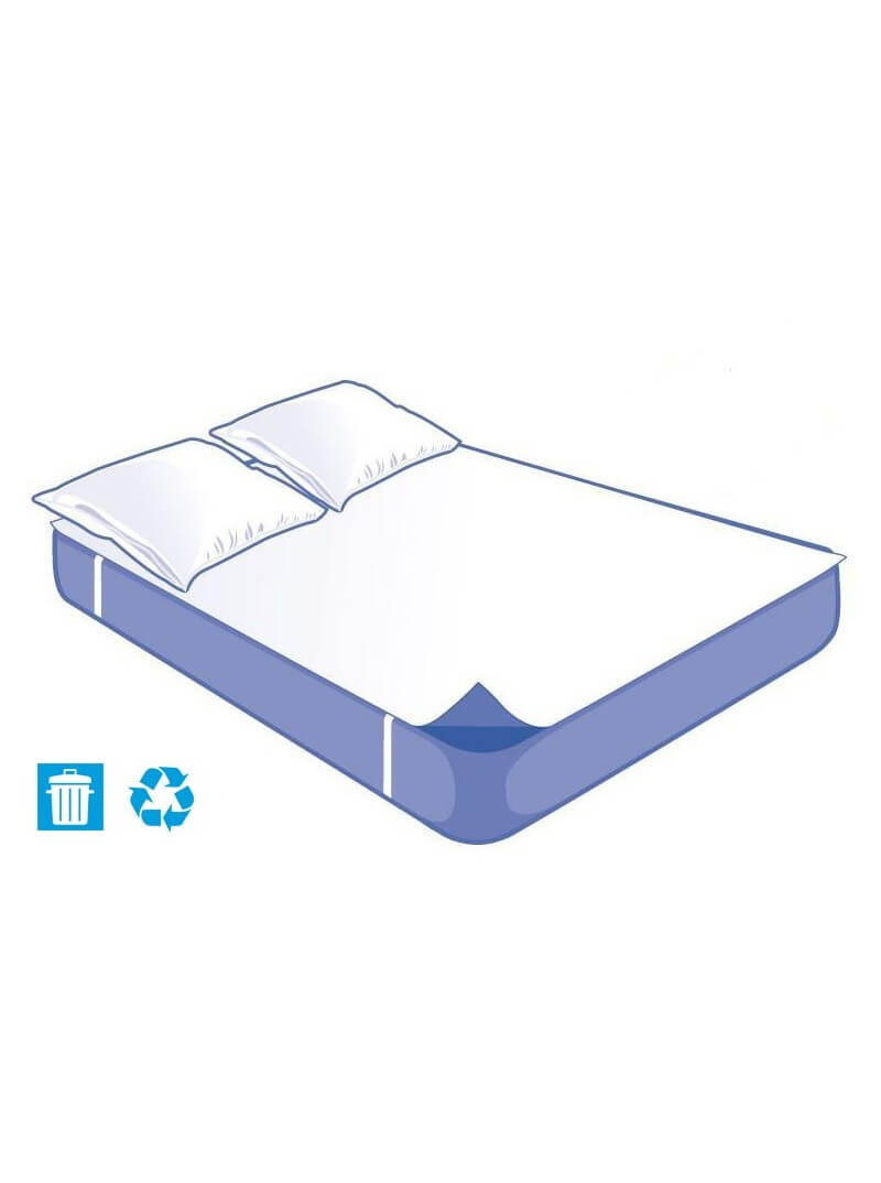 Kit Literie Alèse Plateau et 2 Taies Jetables CONFORT - 140x190cm
