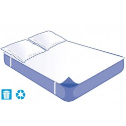 Kit Literie Alèse Plateau et 2 Taies Jetables CONFORT - 140x190cm