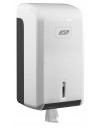 Distributeur d'essuie-mains pour bobine MINI à dévidage central en plastique blanc 