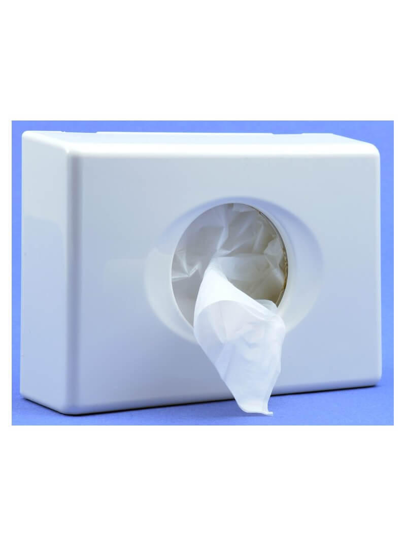 Distributeur mural de sachets plastiques pour hygiène féminine Distributeur mural de sachets plastiques pour hygiène féminine
