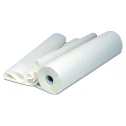 Carton de 9 rouleaux de draps d'examen double épaisseur gaufré blanc 50x40cm Ecolabel