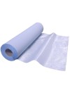 Drap d'examen double épaisseur plastifié bleu 50x38 cm