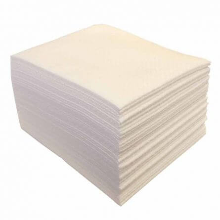 Sachet de 50 Carrés gaufrés blanc 29x35cm Sachet de 50 Carrés gaufrés blanc 29x35cm