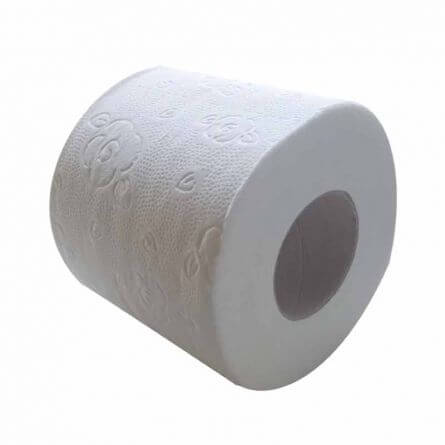 Papier toilette en rouleau 3 plis blanc micro gaufré Papier toilette en rouleau 3 plis blanc micro gaufré