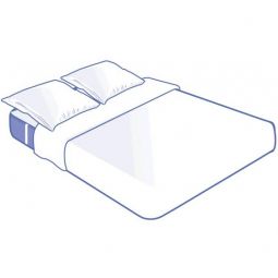 Kit Literie Alèse Plateau - 2 Taies - 1 Drap plat Jetable CONFORT - 140x190cm