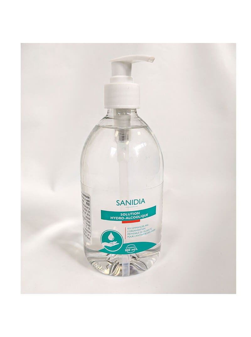 Lotion hydroalcoolique mains SANIDIA 500mL
