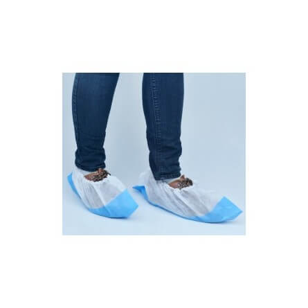 Surchaussures jetables imperméables bleues