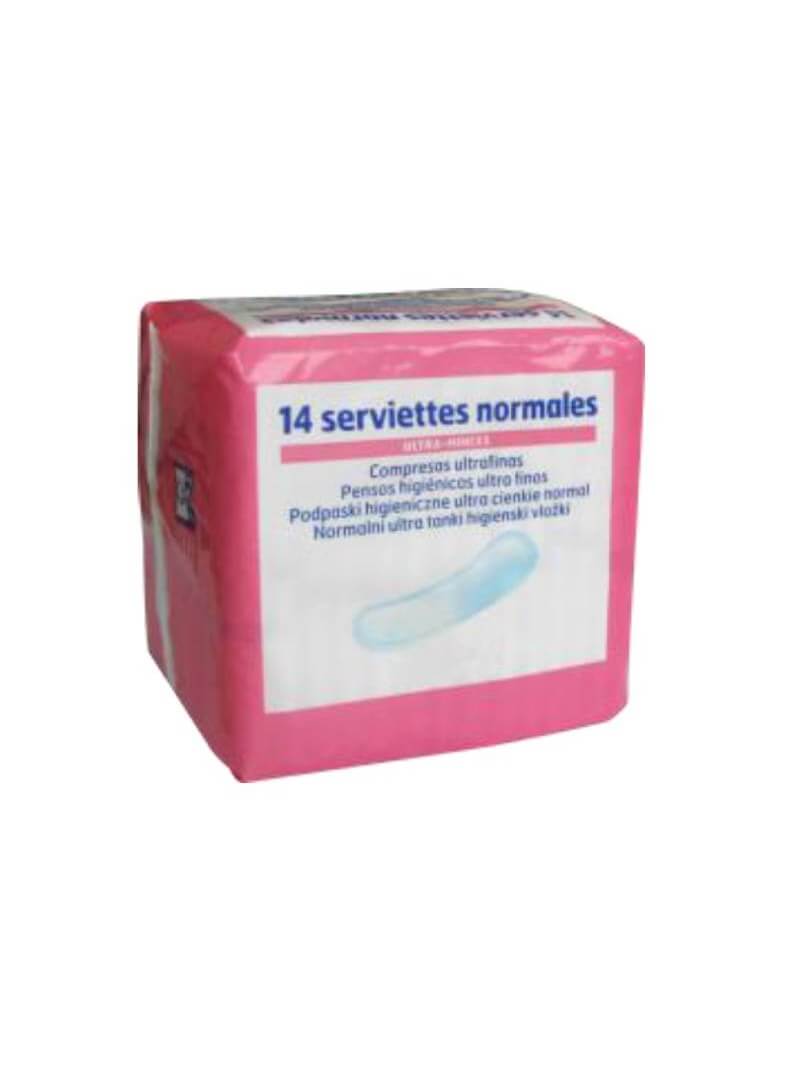 Serviettes hygiéniques ultra-minces