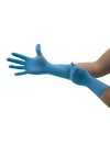 100 Gants Nitriles Non poudrés Alimentaires Bleus