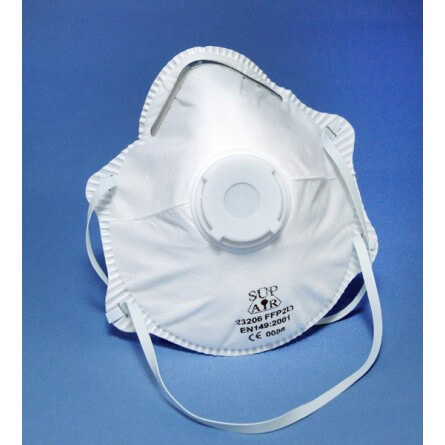 Masque respiratoire FFP2 D coque avec soupape