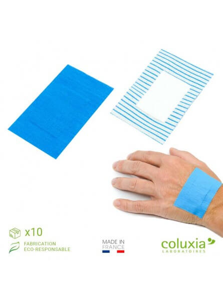 Pansement tissé bleu détectable 6x4cm Pansement tissé bleu détectable 6x4cm