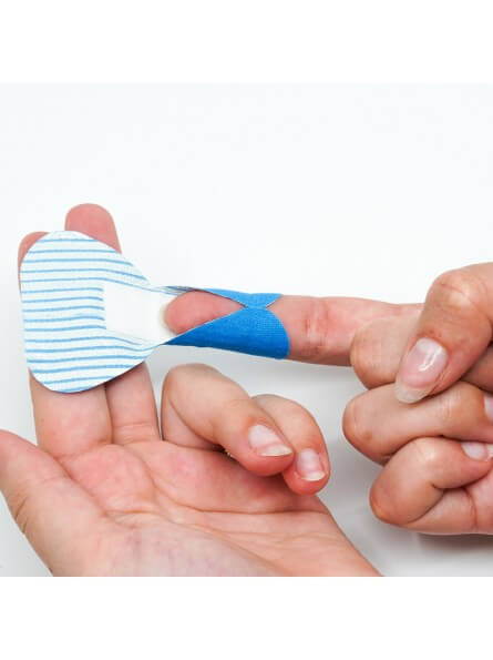 Pansements pour l'extrémité des doigts respectant la peau QUADRA®MED
