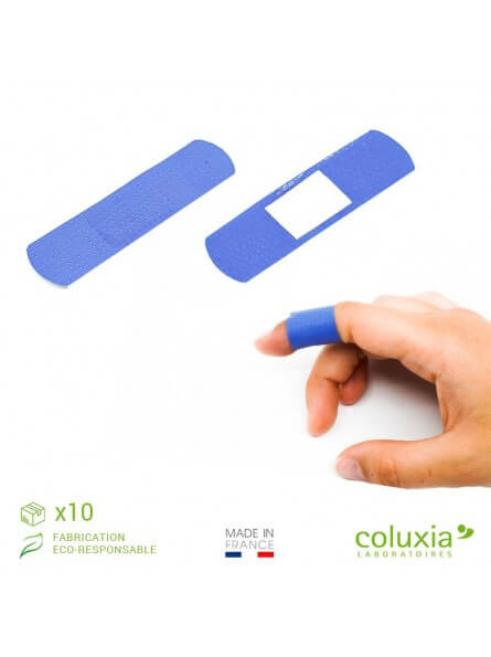 Pansement plastique bleu détectable 7.2x1.9cm Pansement plastique bleu détectable 7.2x1.9cm
