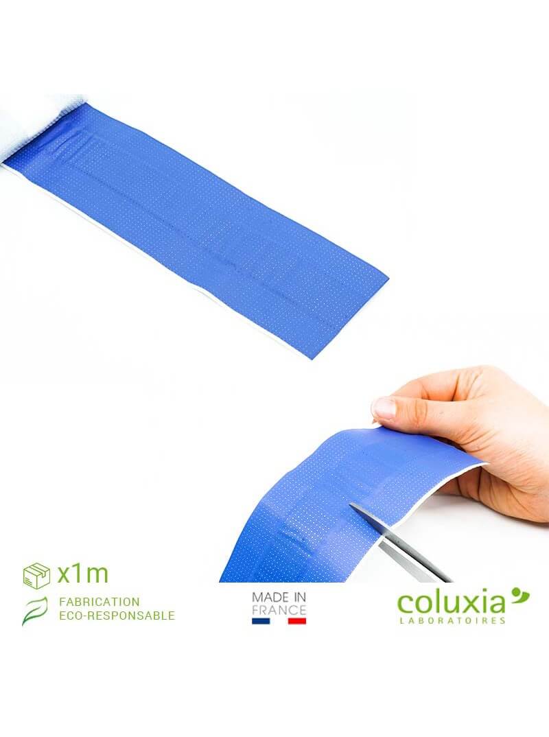 Pansement plastique bleu détectable en bande 1mx6cm