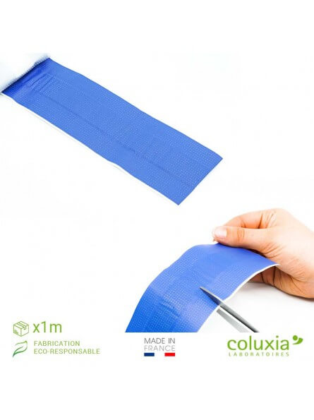 Pansement plastique bleu détectable en bande 1mx6cm Pansement plastique bleu détectable en bande 1mx6cm
