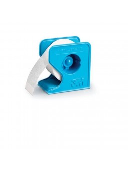 Sparadrap blanc 3M microporeux 9.14mx2.50 cm avec dévidoir bleu