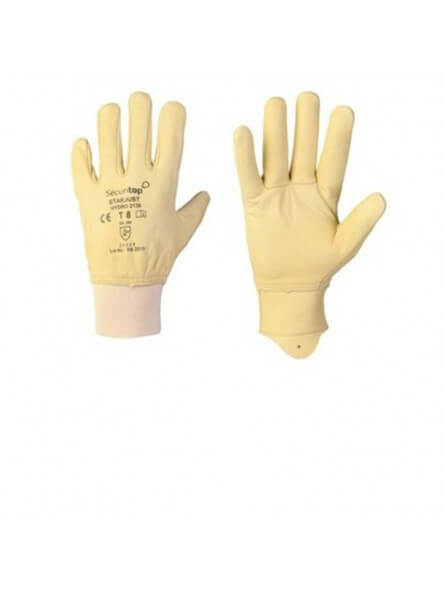 Gants cuir hydro + manchette aérée