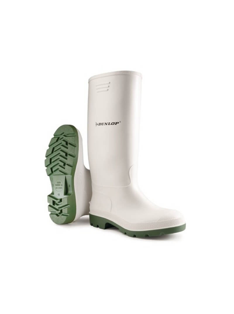 Bottes PVC blanches d'hygiène DUNLOP