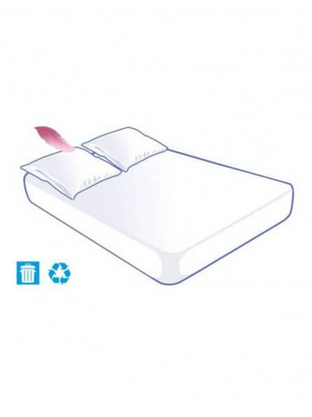 Kit literie jetable soft touch pour lit 2 places 140x190cm Kit literie jetable soft touch pour lit 2 places 140x190cm
