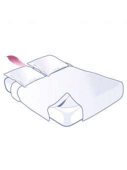 Kit complet Alèse + 2 Taies + Couette PRESTIGE 140x190x15cm