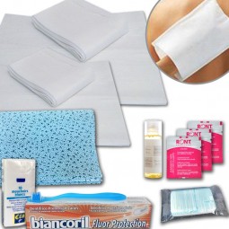 Linge de toilette jetable et kits d'accueil