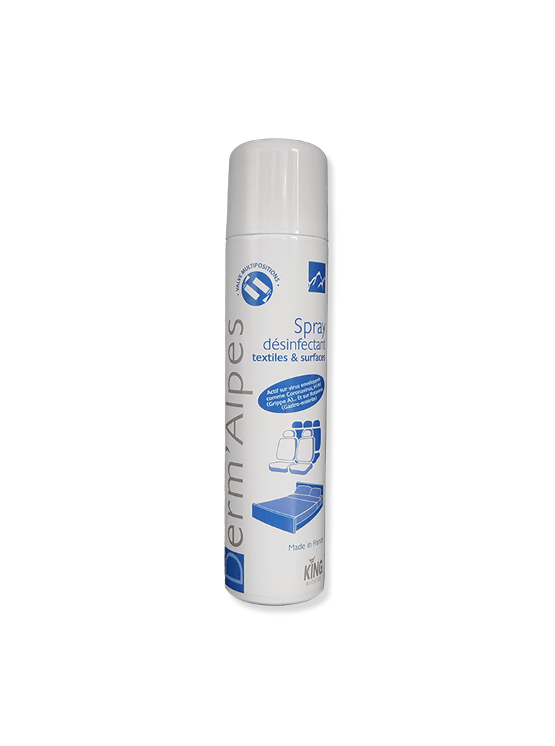 désinfectant textiles 300ml king derm'alpes - La vie en couleur