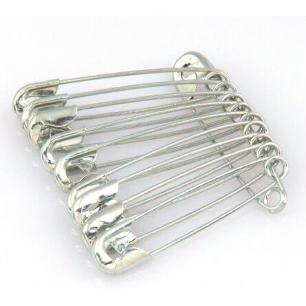 Lot De 6 Broches épingles à Nourrice En Fausses Perles - Blanc, 3,5 X 1,5 Cm, Pour Col, Châle, Décoration