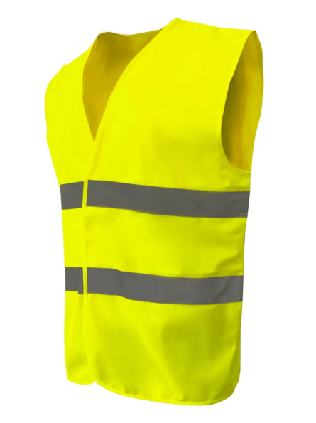 GILET SECURITE JAUNES FLUO 2 BANDES - Taille XXL